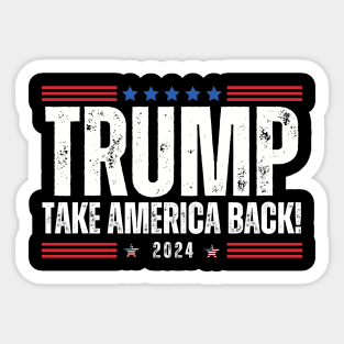 TAKE AMERICA BACK! TRUMP Sticker